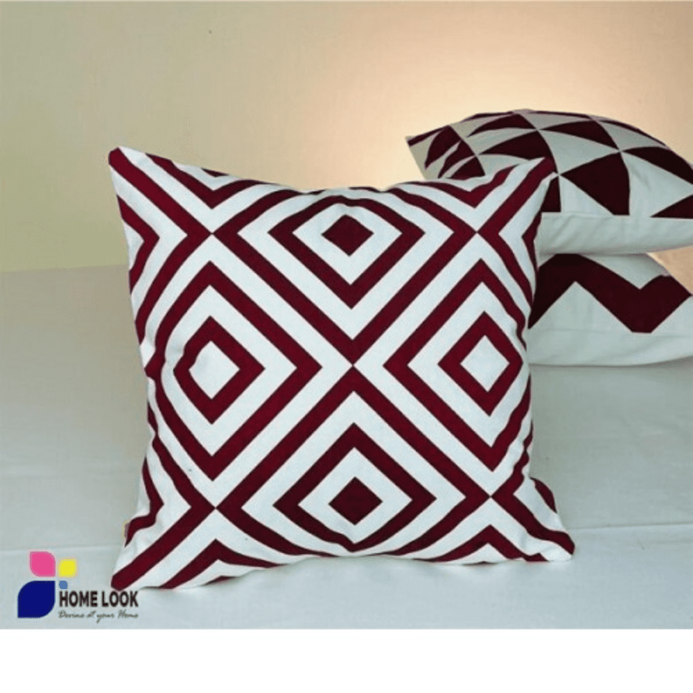 Chevron Merun Cushion Cover