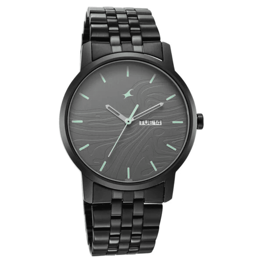 Fastrack Urban Camo Black Dial Watch for Guys (3295NM01)