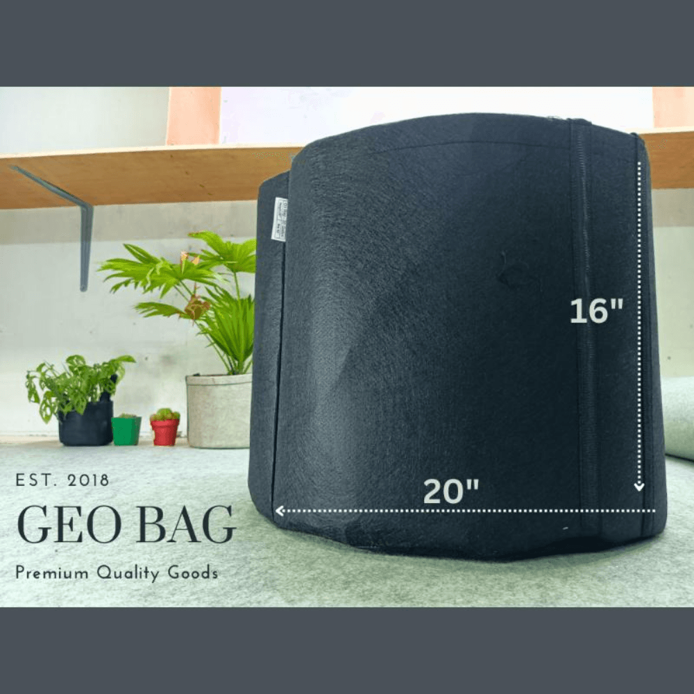 Premium Quality GEO Bag 20 Gallon ( DIa 20" Hight 16" ) -1 PCS / Plant Grow Bags, Synthetic Pot