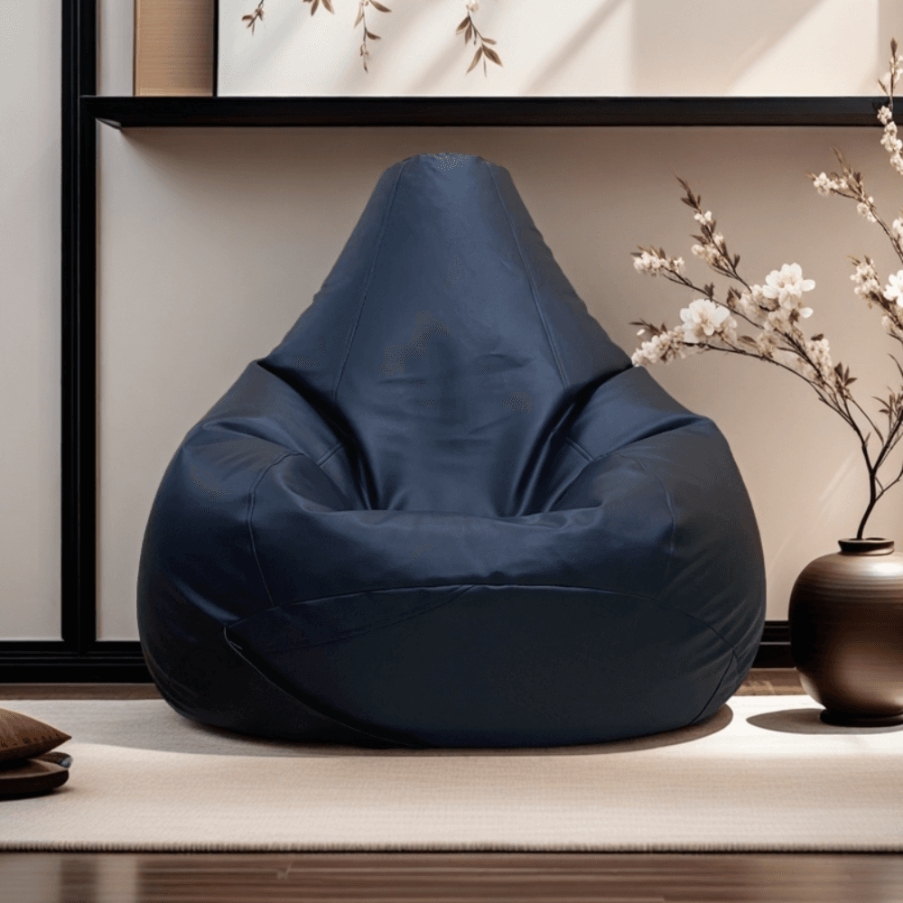 LAZY DUDE XXXL Water Drop Shaped Lazy Bean Bag - Color Black