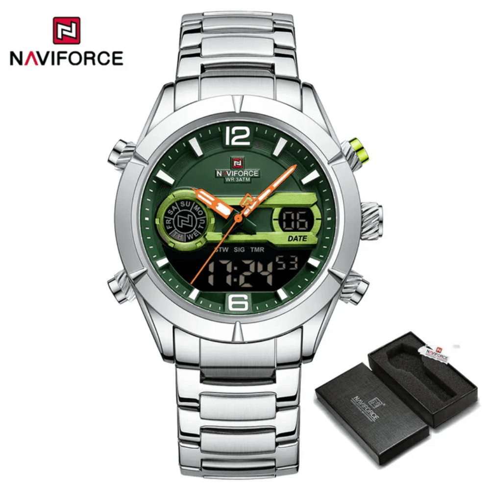 Naviforce NF9232 Dual Display Muti-functhion Sport Outdoor Original Design Watch for Men
