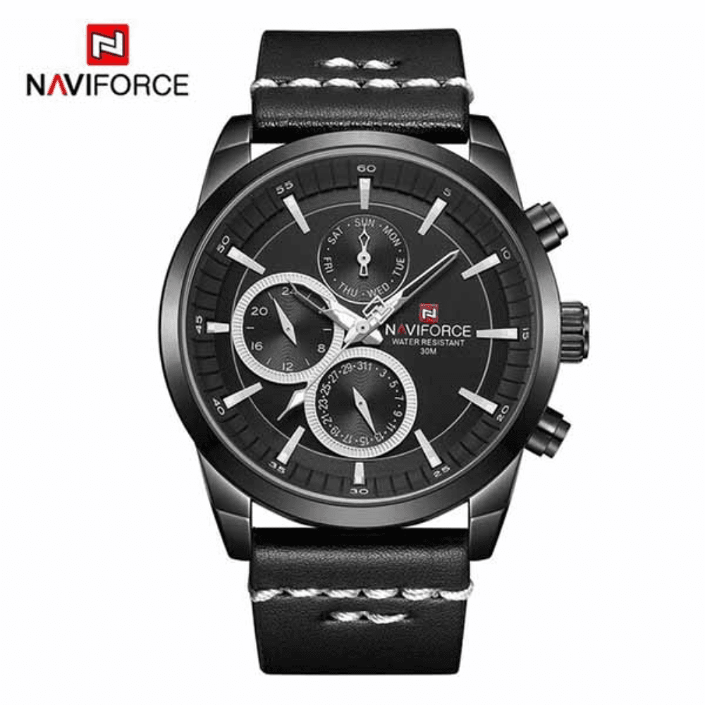 NAVIFORCE NF9148 Leather Analog Wrist Watch