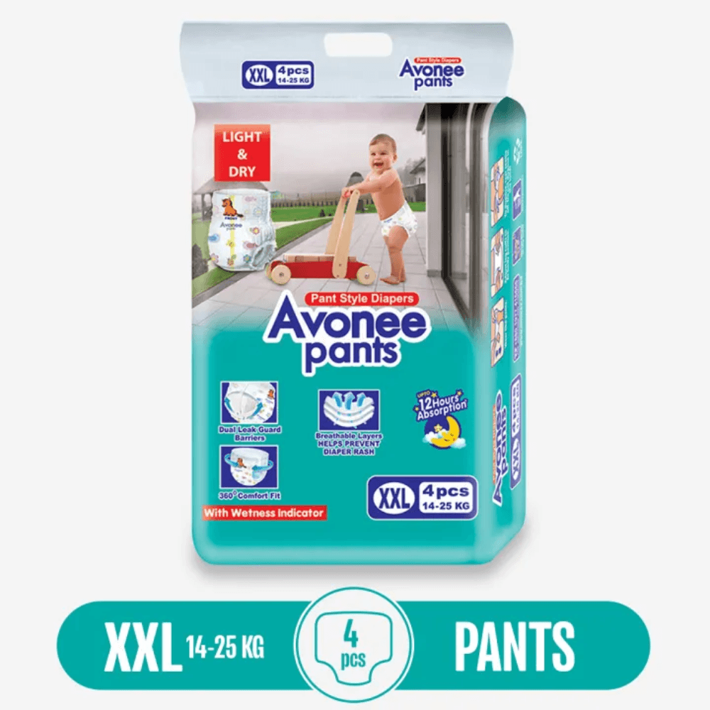 AVONEE Pants Baby Diaper EXTRA LARGE Size XXL (14-25KG)-4PCS