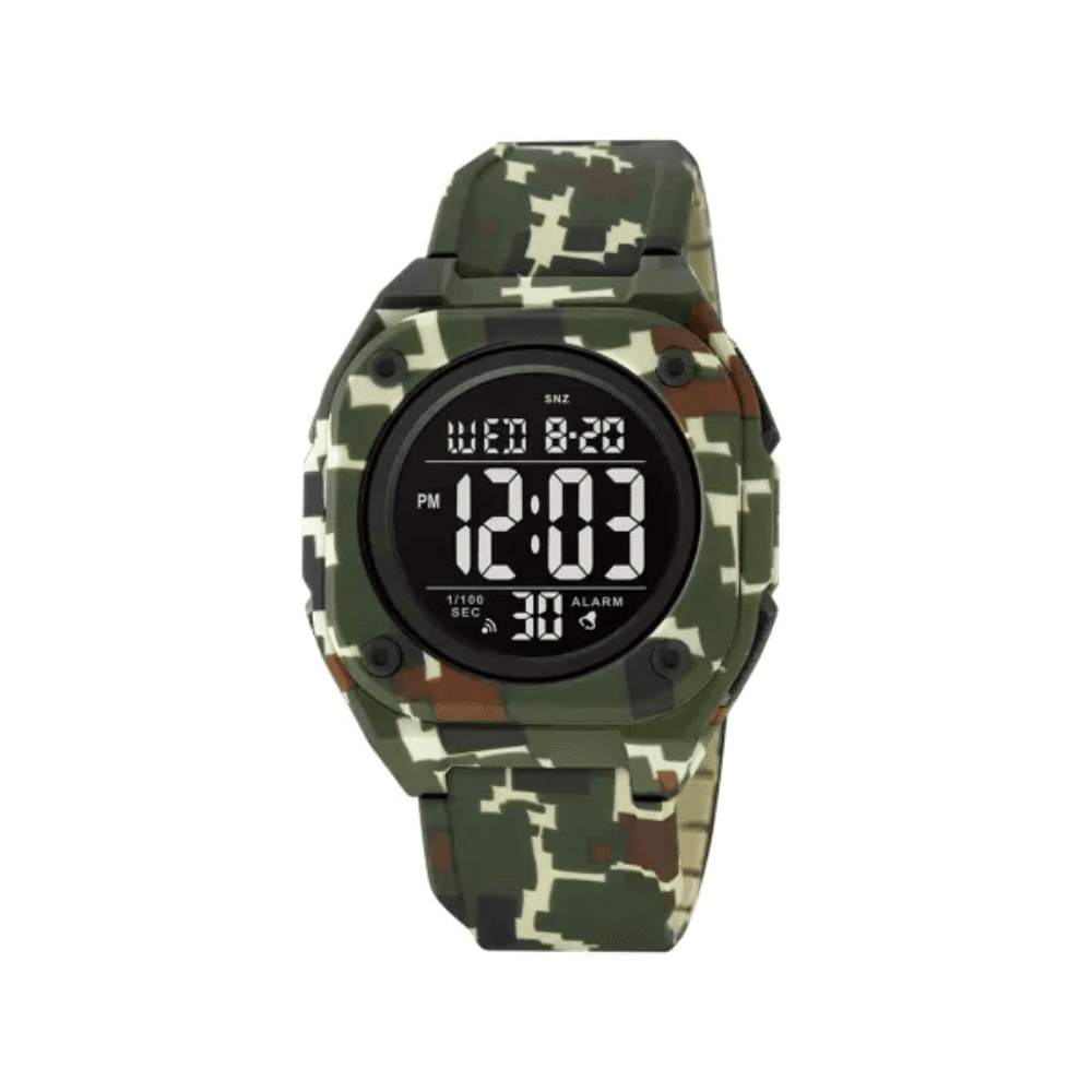 SKMEI 2160 Luminous waterproof multi-functional wrist-watches for Men’s- Green Camo