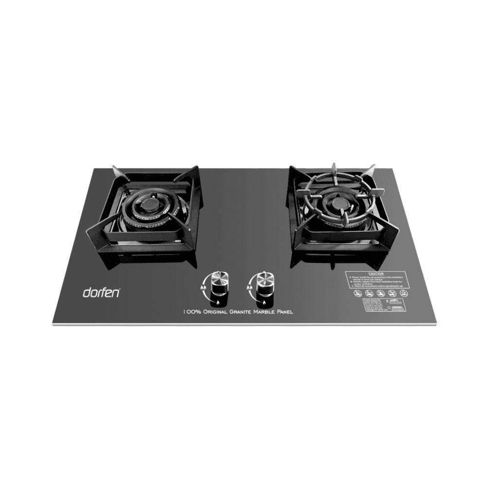 DORFEN 2-Burner Marble Panel Gas Stove (LPG)