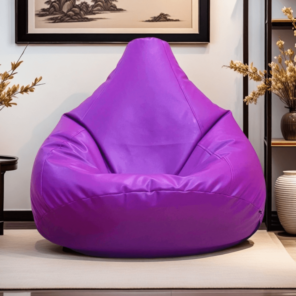 LAZY DUDE XXL Slim Fit Multiple Shaped Lazy Bean Bag - Color Purple