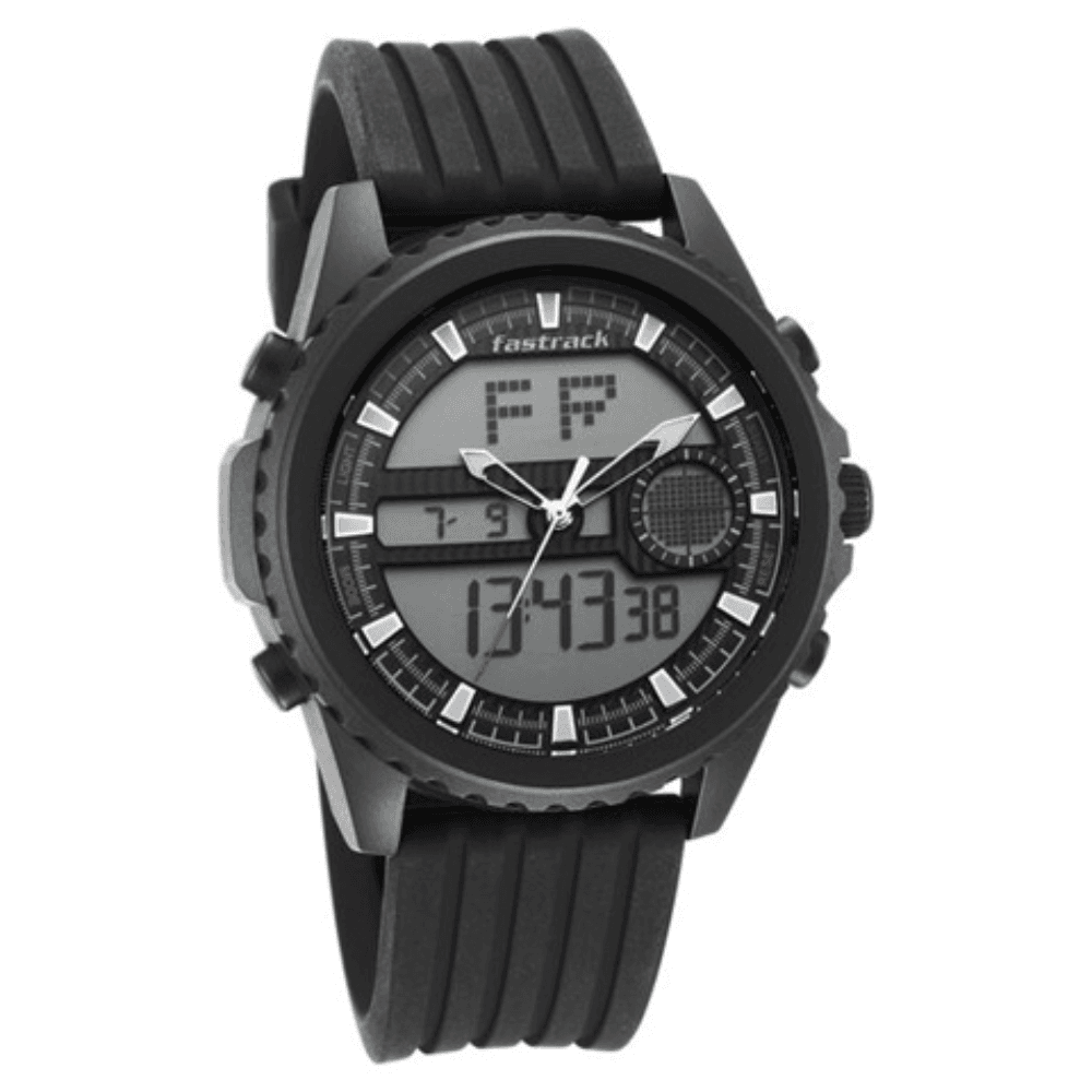 Fastrack 38064PP01 Streetwear Analog Digital Black Watch for Guys