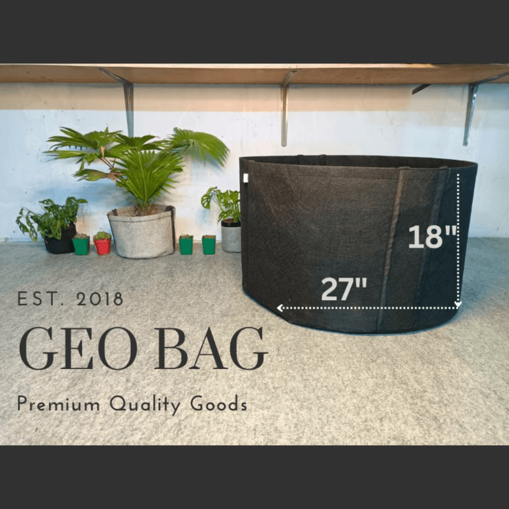 Premium Quality GEO Bag 45 Gallon ( DIa 27" Hight 18" ) -1 PCS / Plant Grow Bags, Synthetic Pot