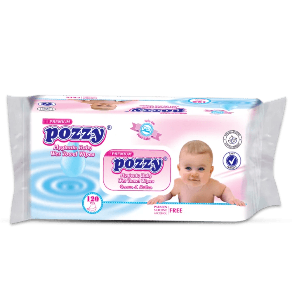 Pozzy premium Wet Wipes - 120pcs