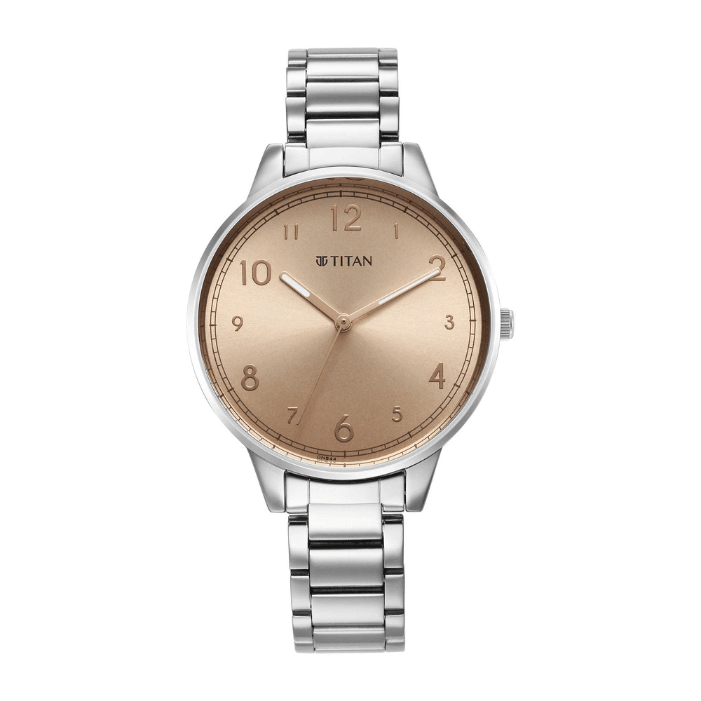 Titan Rose gold Urban Rose Gold Dial Analog Metal Strap Watch