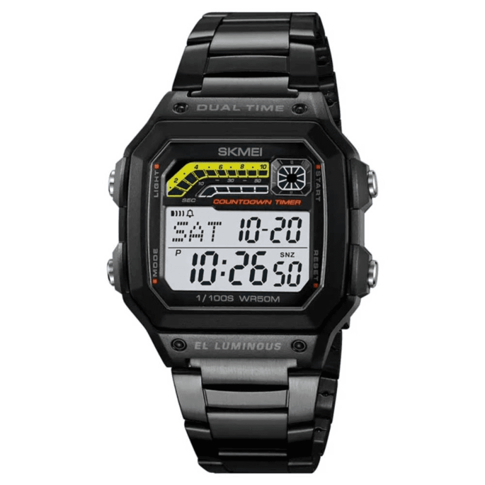 SKMEI 2307 Digital Square Waterproof Countdown Men’s Watch