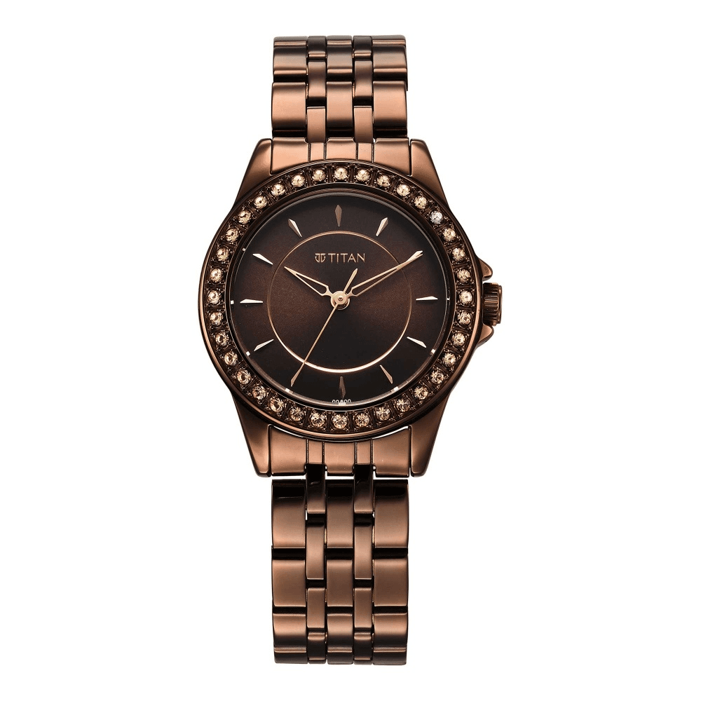 Titan Women Brass Round Shape Watches