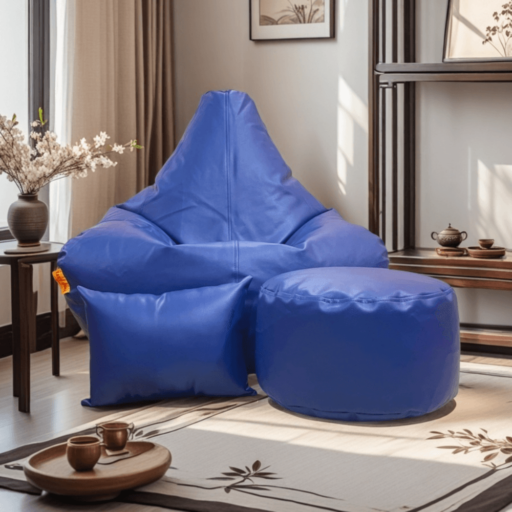 LAZY DUDE XXXL Gaming Combo Beanbag Set - Color Deep Blue