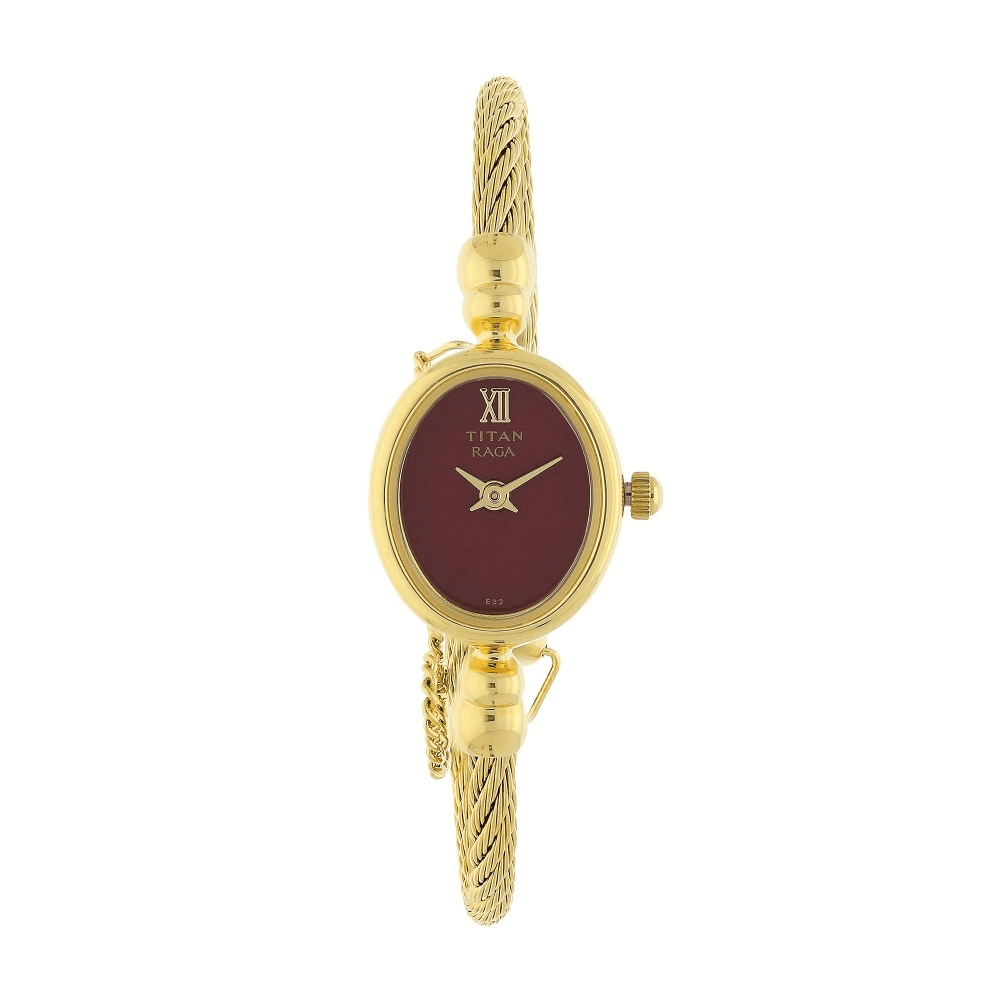 Titan Raga Analog Red Dial Women's Watch