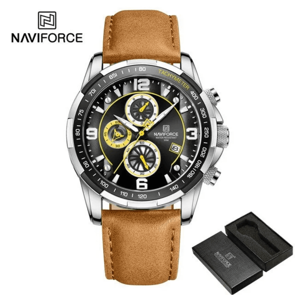 Naviforce 8020 Relogio Masculine Leather Men’s Watch