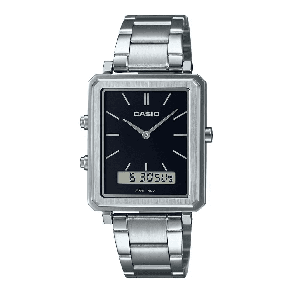 WW2639 Casio Standard Dual Time Chain Watch MTP-B205D-1EDF