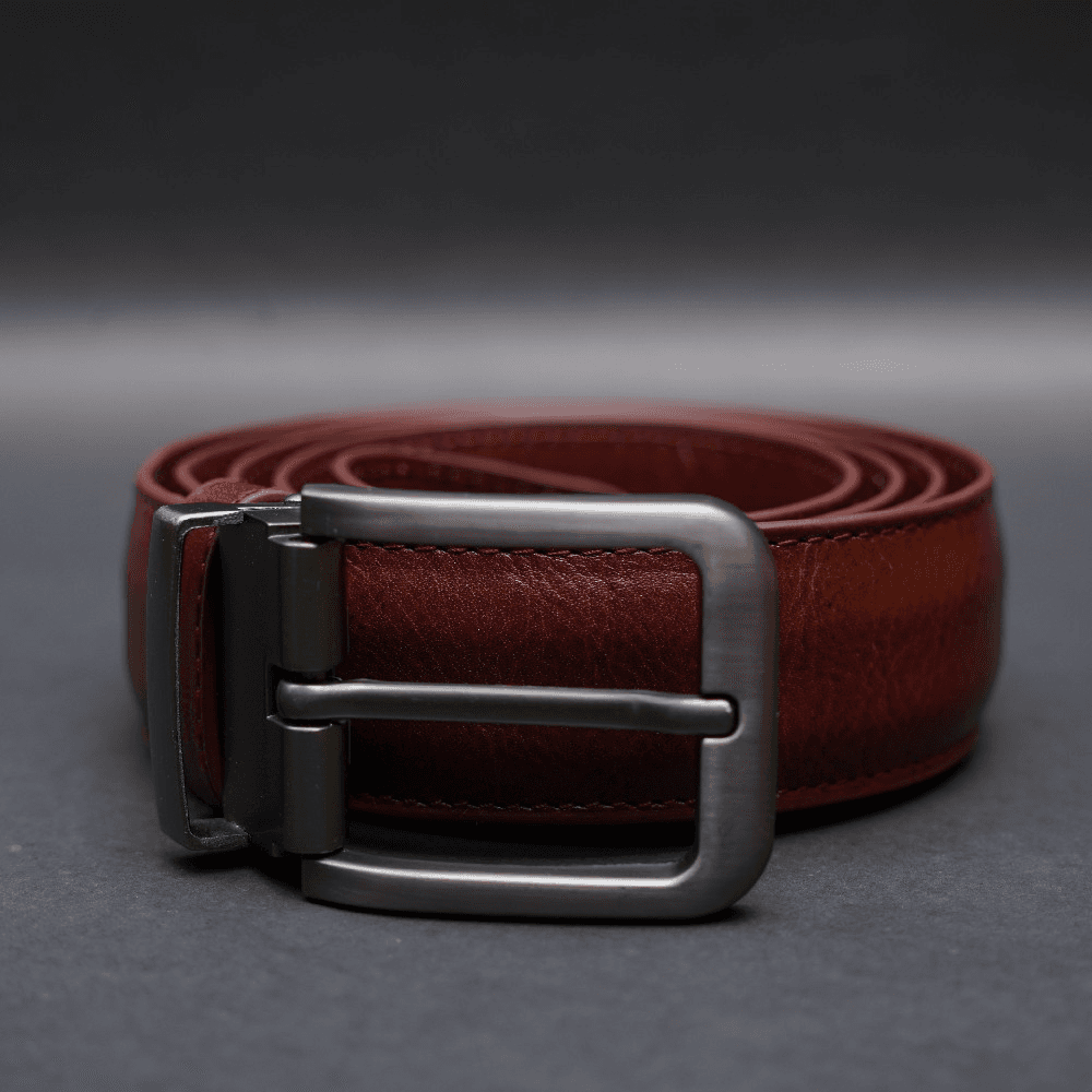 Zays Handcrafted Genuine Leather Belt for Men – Premium Quality, Adjustable, Stylish & Durable | Best Formal and Casual Leather Belt in Bangladesh