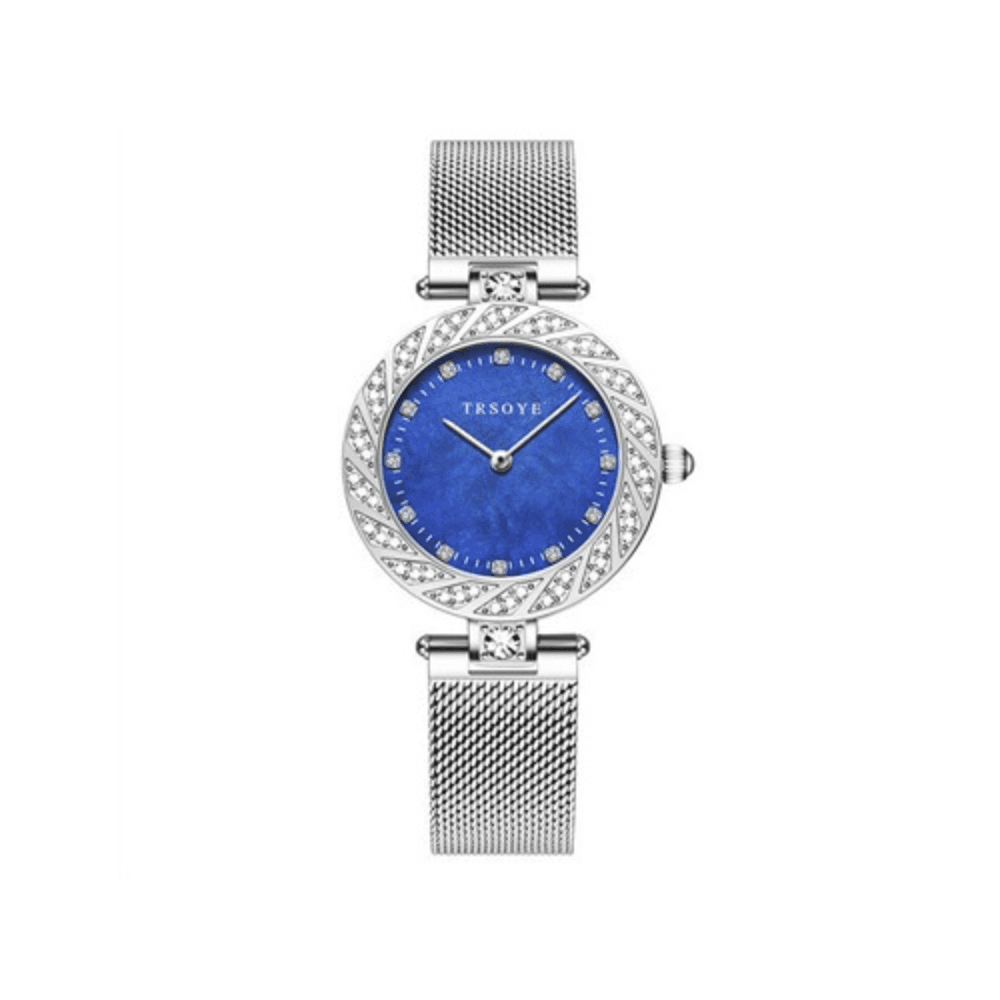 Trsoye 8809 Quartz Watch for Women – Silver blue