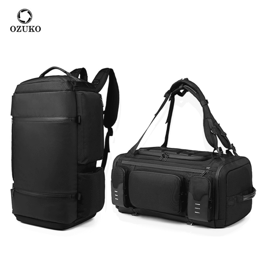 Ozuko 9326 Large-Capacity Waterproof Travel & Laptop Backpack – USB Charging, Anti-Theft
