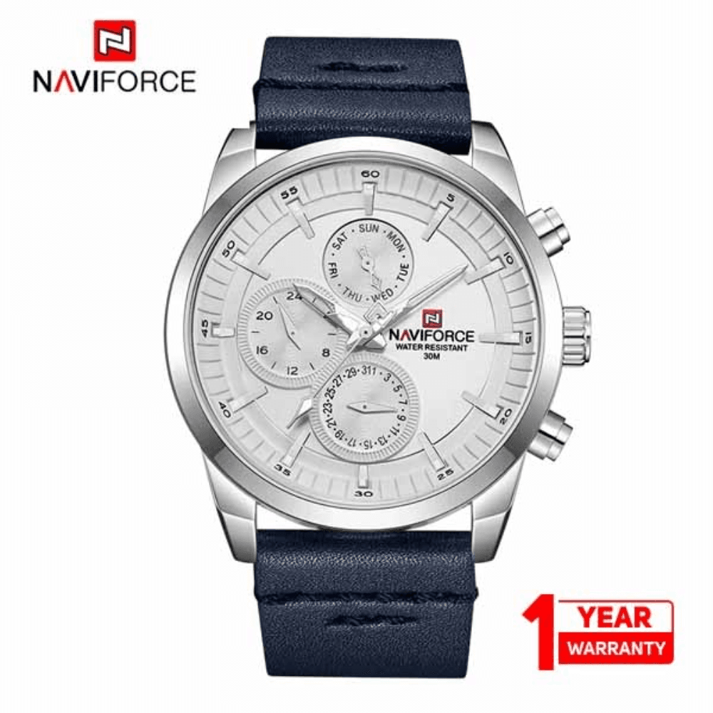 NAVIFORCE NF9148 Leather Analog Wrist Watch