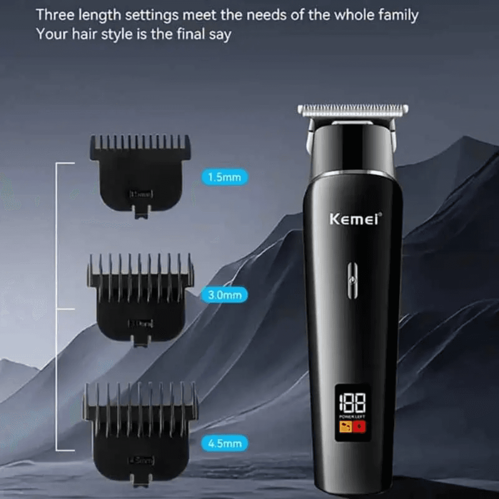 Kemei KM-1113 Hair Clipper and Beard Trimmer for Men