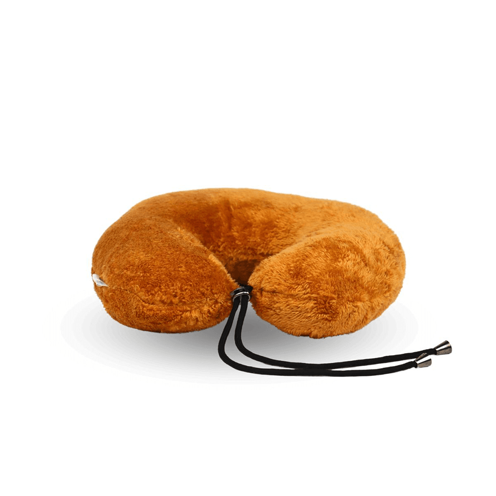 Exclusive Neck Pillow, Golden, (11"x12")