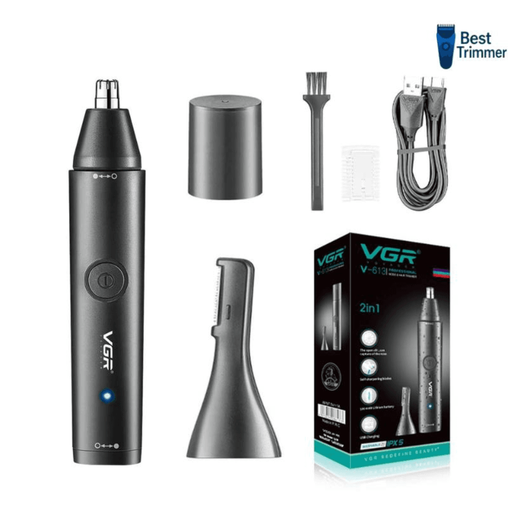 VGR V-613 Rechargeable Nose and Ear Hairs Trimmer for Men