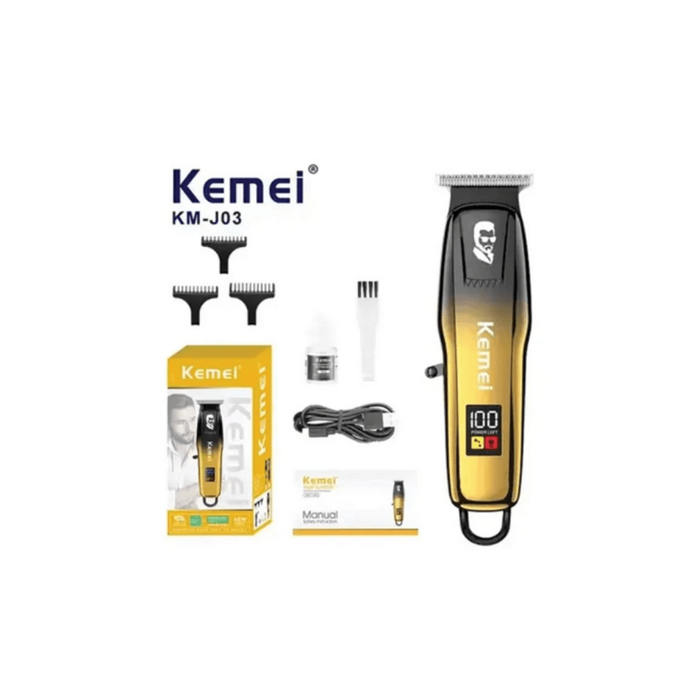 Kemei KM-J03 Cordless Hair Clipper And Trimmer For Men