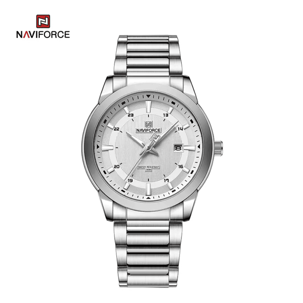 NAVIFORCE NF8029 New Luxury Men Watches Business Luminous Date Clock Stainless Steel Wristwatches