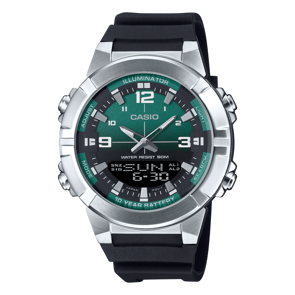Casio Standard Dual Time Resin Belt Men's Watch - AMW-870A-3AVDF