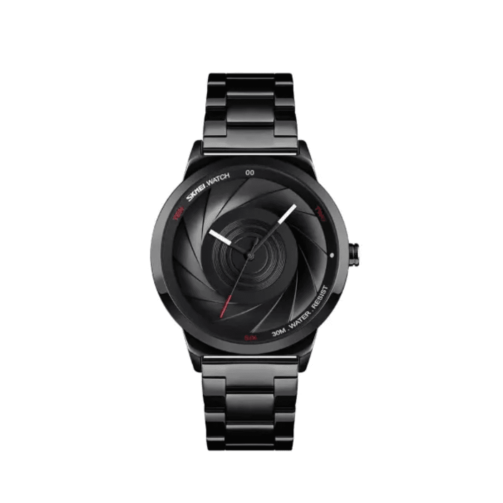 SKMEI 9210 Stainless Steel Watch for Men – Black