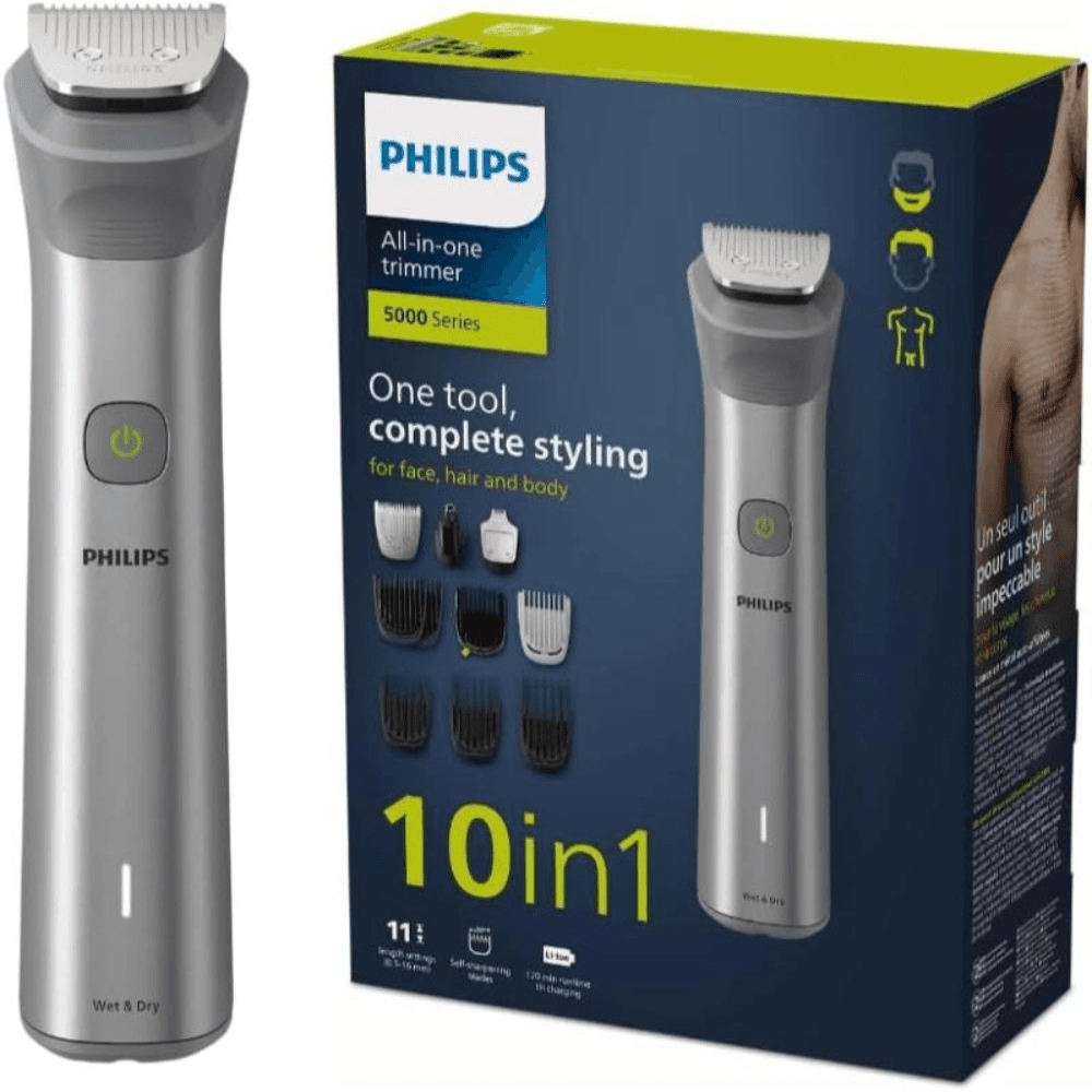 Philips MG5920/15 All-in-One Series 5000, 10-in-1 Face, Hair and Body Trimmer