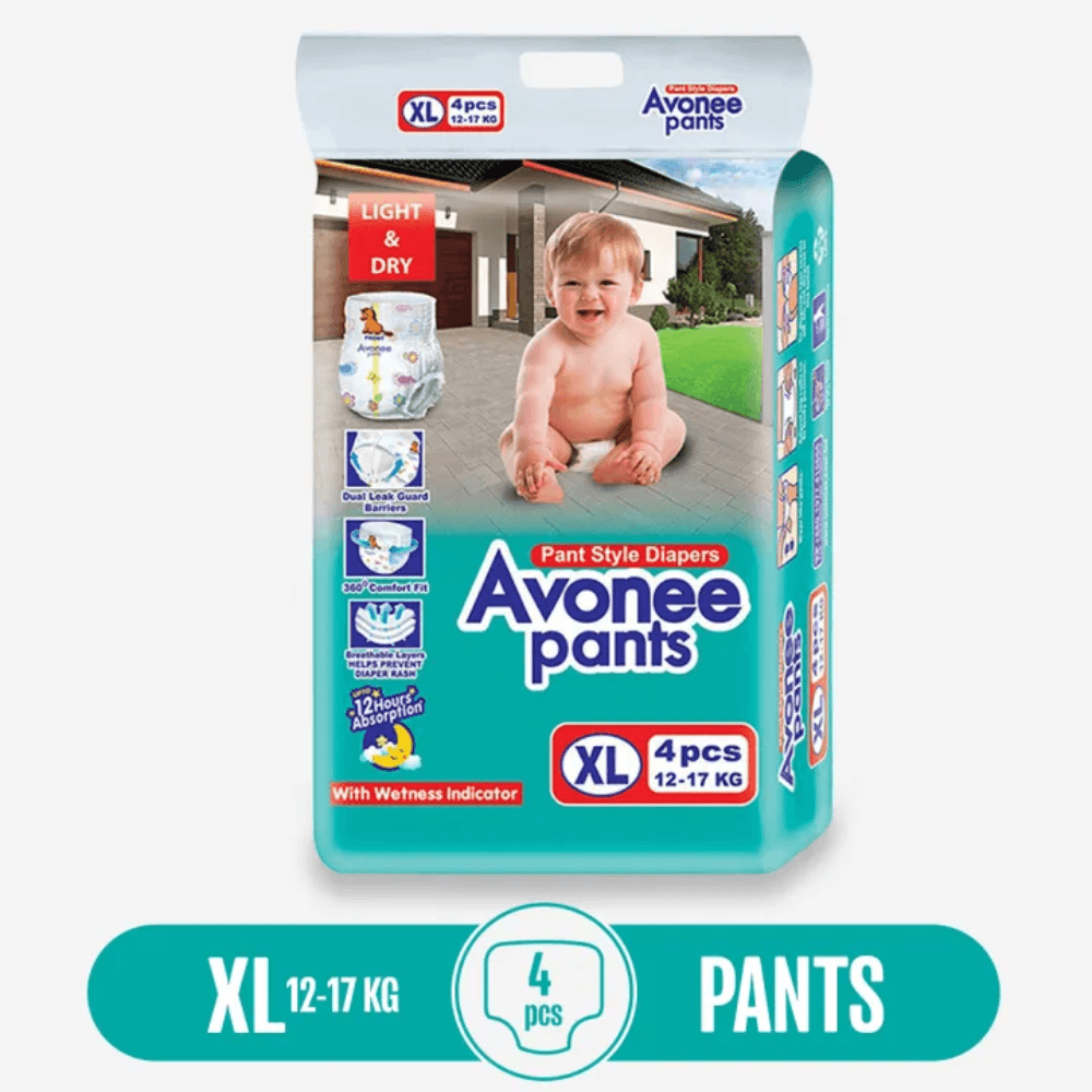 AVONEE Pants Baby Diaper JUNIOR Size XL (12-17 KG)-4PCS