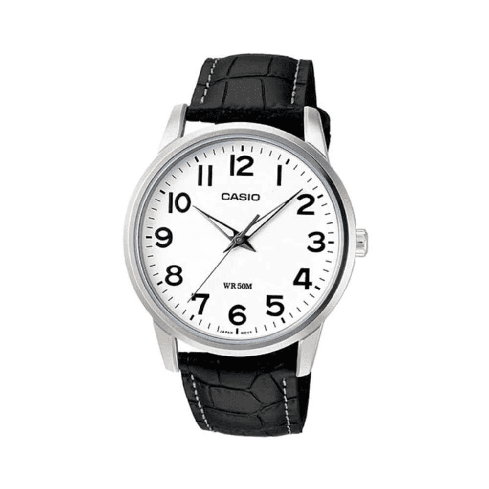 Casio Enticer MTP-1303L-7BVDF White Dial Belt Men’s Watch