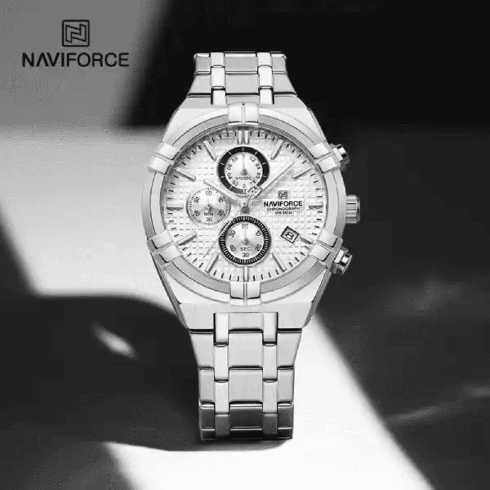 Naviforce 8042 Chronograph Stainless Steel Men’s Watch