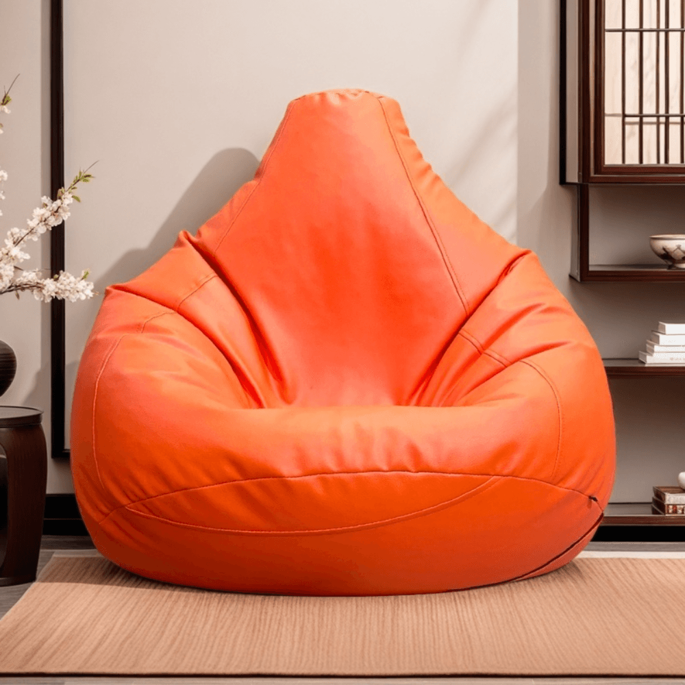 LAZY DUDE XXL Slim Fit Multiple Shaped Lazy Bean Bag - Color Orange