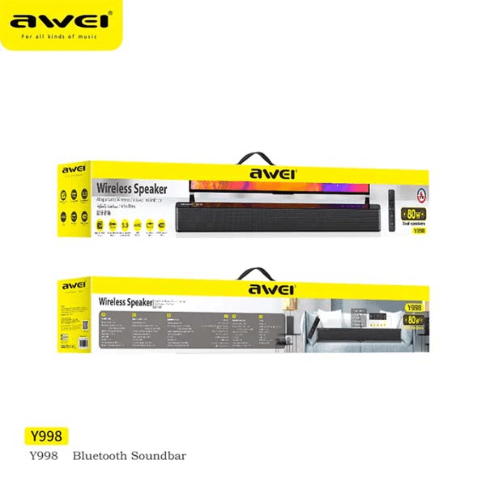Awei Y998 Dual 80W Bluetooth Soundbar