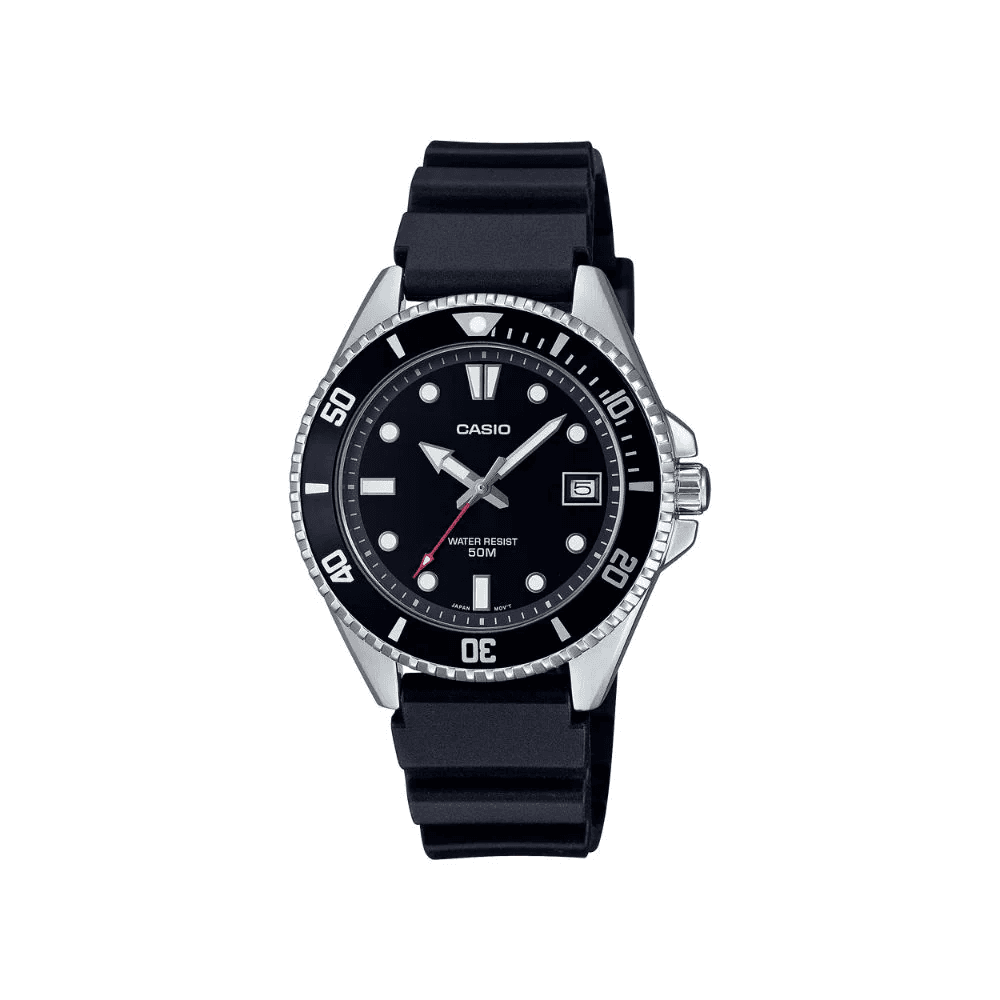 WW2502 Casio Standard Duro Date Resin Belt Watch MDV-10-1A1VDF
