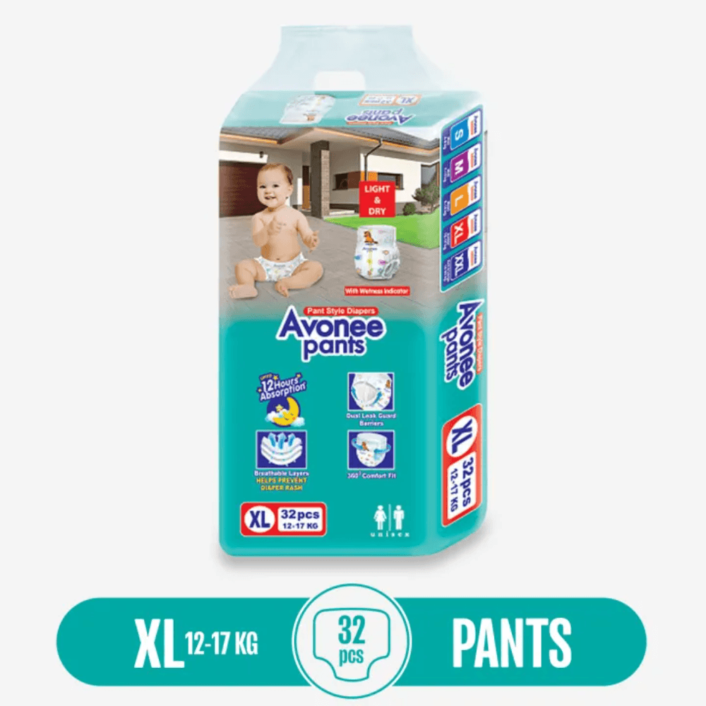 AVONEE  Pants Baby Diaper JUNIOR Size XL (12-17 KG)-32PCS