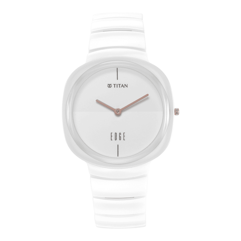 Titan Analog White Dial Men's Watch