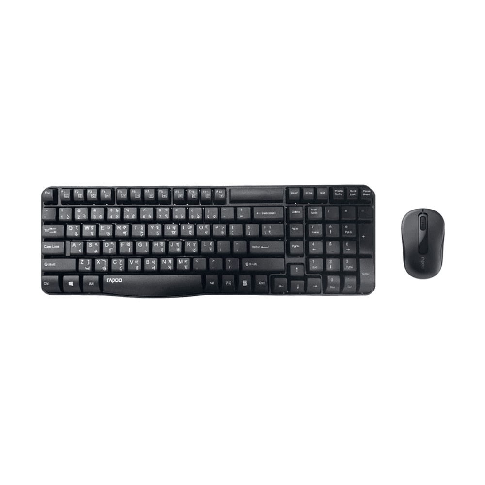 Rapoo X1800S Black Wireless Keyboard & Mouse Combo