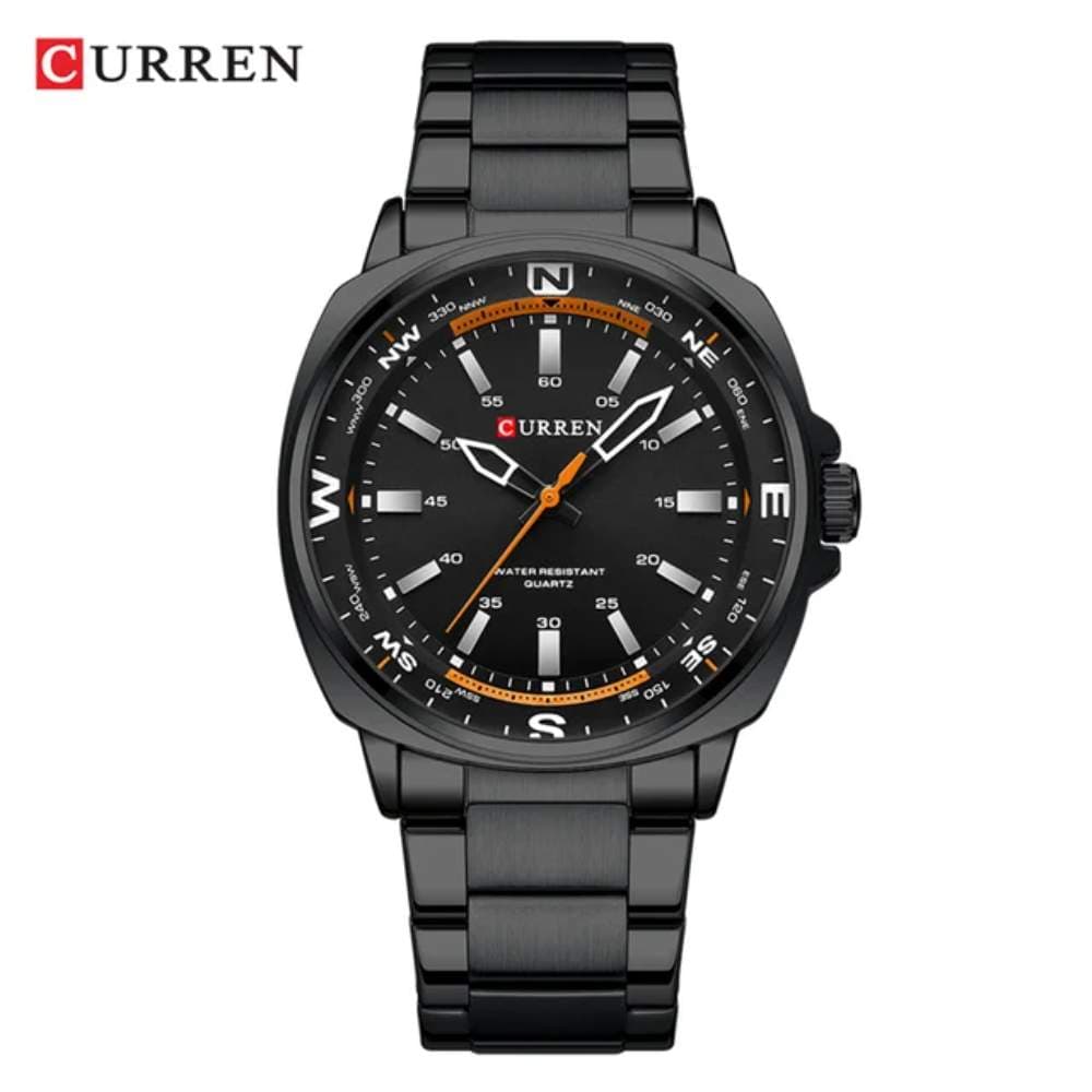 CURREN New Men Watch Top Brand Luxury Military Army Waterproof Male Clock Stainless Steel Sport Quartz Business Wristwatch 8455