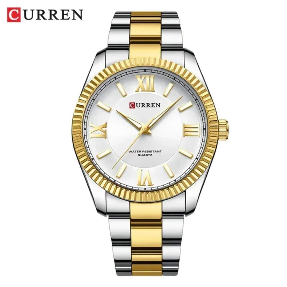 CURREN Men Watch Top Luxury Brand Military Sport Waterproof Male Clock Fashion Quartz Business Original Steel Wristwatch 8453